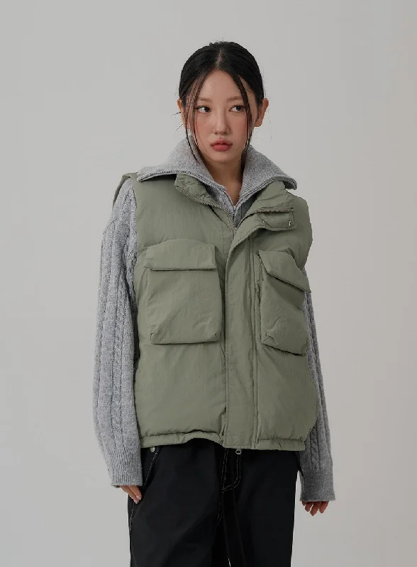 Pocket Puffer Waistcoat Unisex CN01