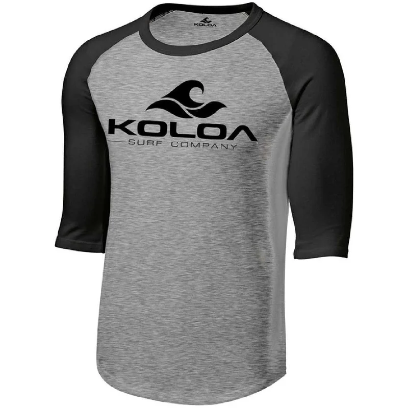 Koloa Surf Co. Wave Logo Raglan 3/4 Sleeve Shirt