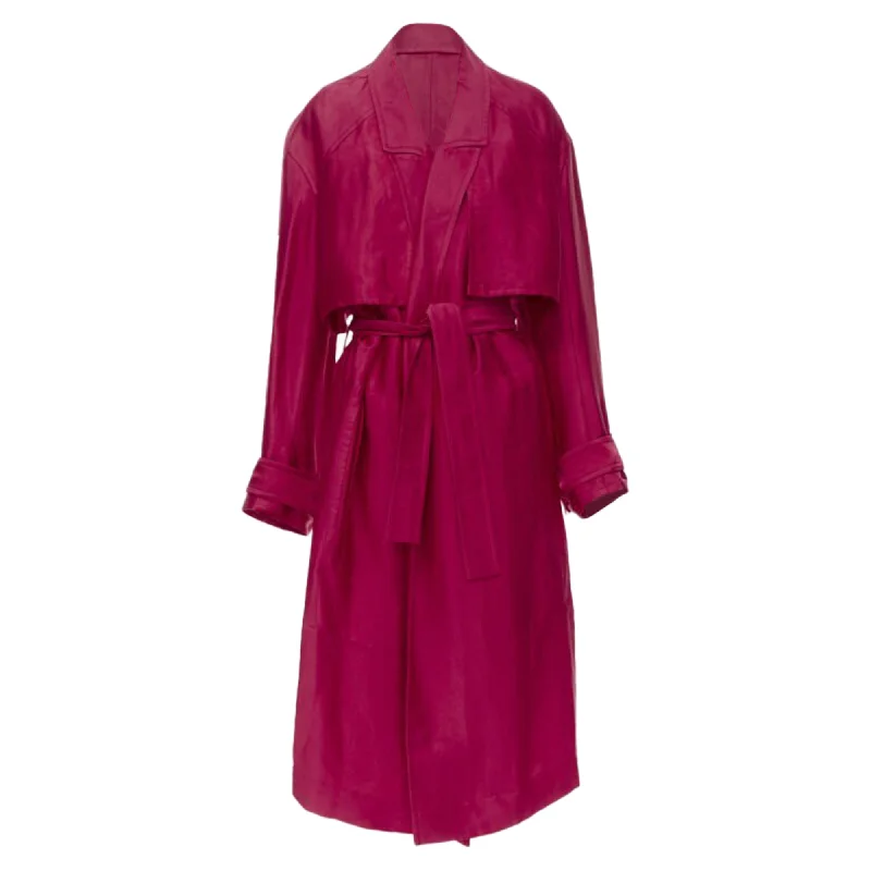 Nylon OvercoatsHaider Ackermann Fchia linen rayon p laye robe coat