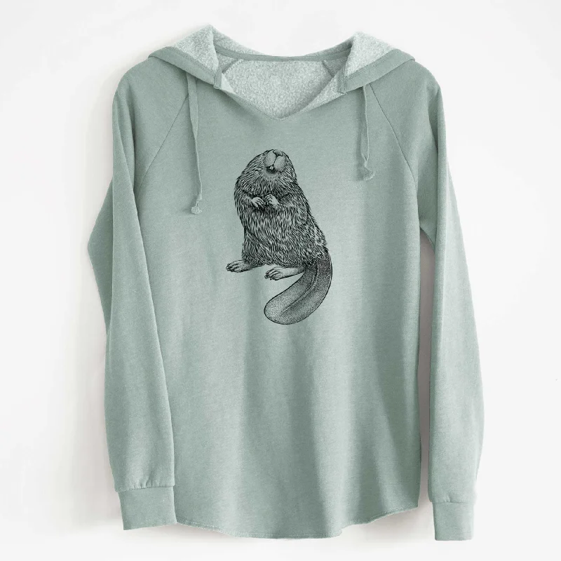 Pullover HoodiesNorth American Beaver - Castor canadensis - Cali Wave Hooded Sweatshirt