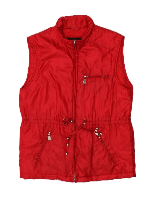 TAIFUN Womens Gilet EU 40 Medium Red Polyamide