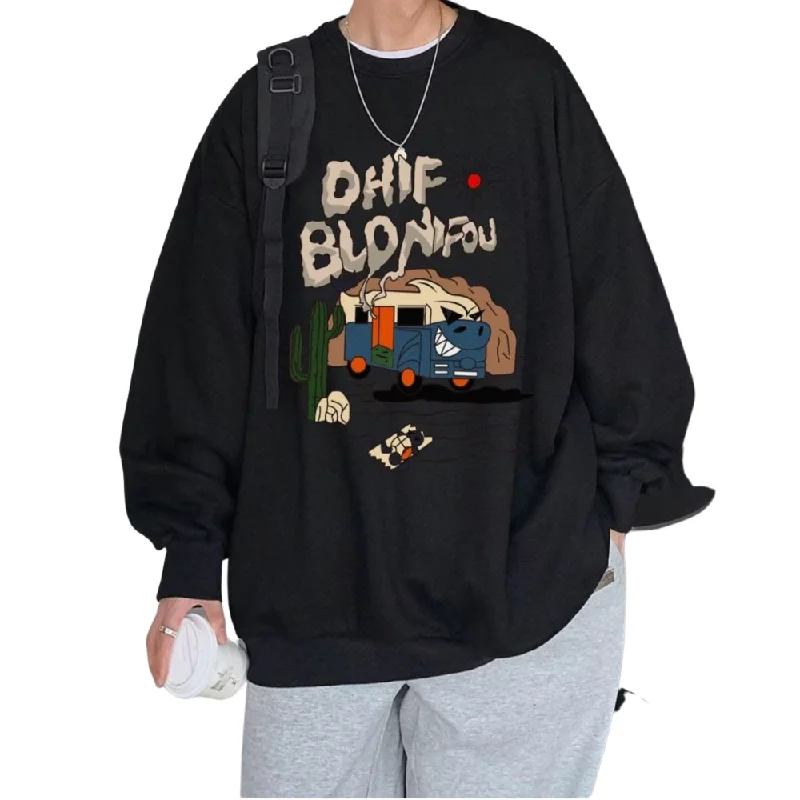 Mesh-Lined Hoodies"The Bus To The Kindergarten" Sweatshirt