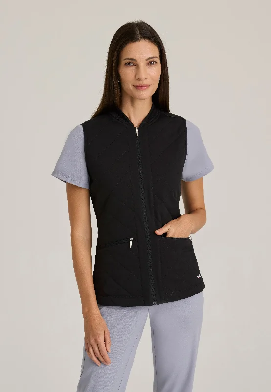 Cristina 2-Pocket Quilted Scrub Vest