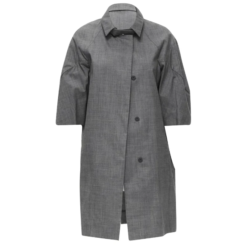 Linen OvercoatsMarni wool rounded sleeve coat