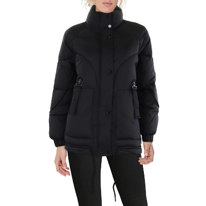 Waterproof OvercoatsWomens Coated Warm Puffer Jacket