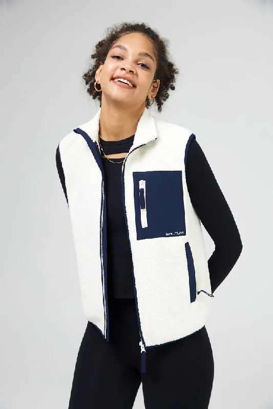 Full Zip Sherpa Vest