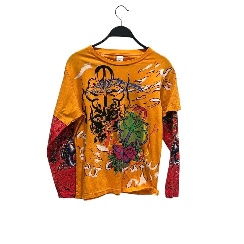 Ed Hardy/LS T-Shirt/L/Graphic/Cotton/ORN/TATTOO LONG SLEEVE