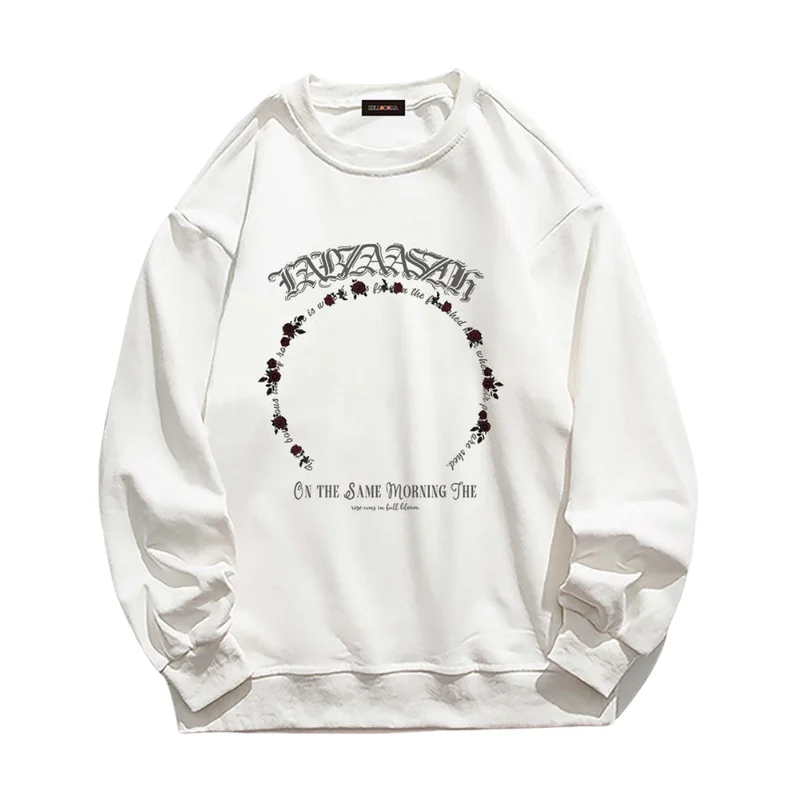 Cashmere HoodiesDark Rose Alphabet Print Sweatshirt