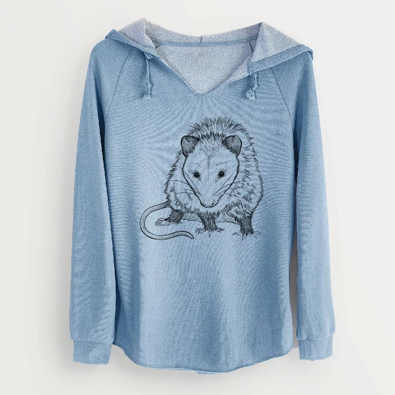 Quilted SweatshirtsVirginia Opossum - Didelphis virginiana - Cali Wave Hooded Sweatshirt