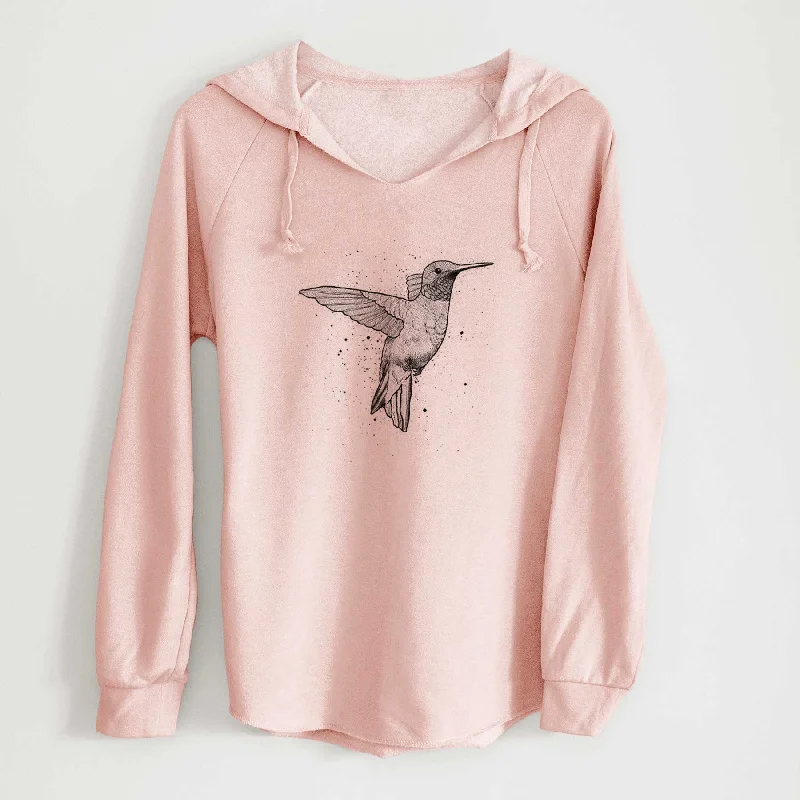 Sheer HoodiesArchilochus Colubris - Ruby-throated Hummingbird - Cali Wave Hooded Sweatshirt