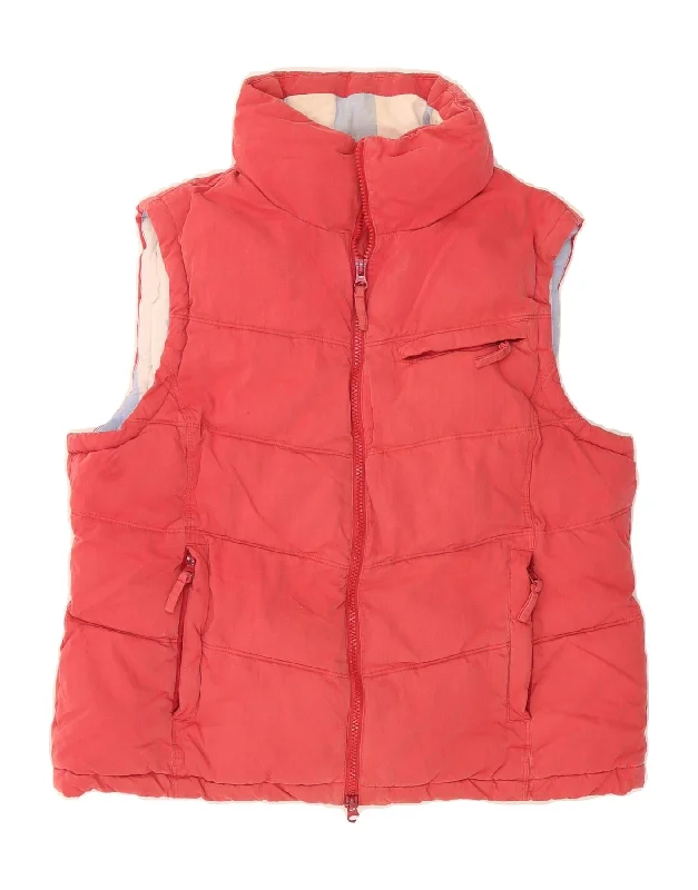 JOULES Womens Padded Gilet UK 16 Large  Pink Cotton