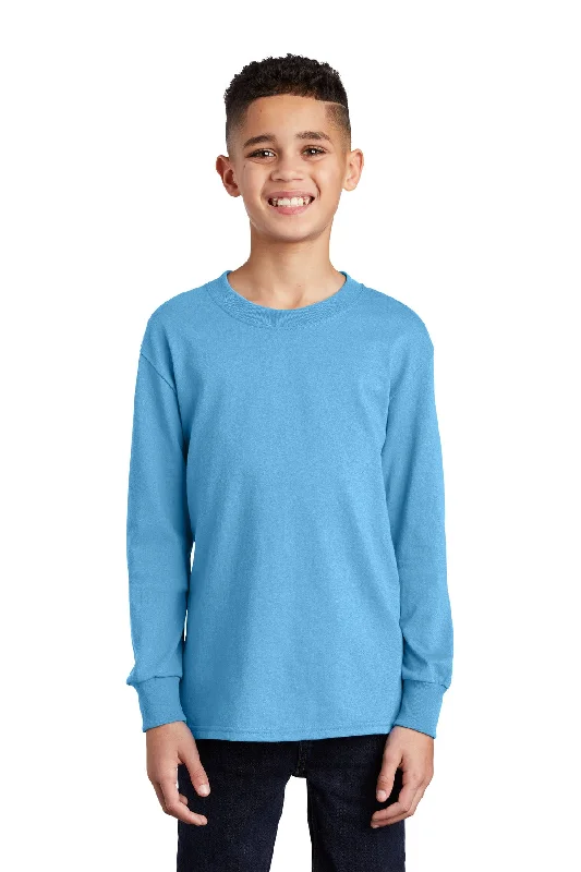 Port & Company Youth Long Sleeve Core Cotton Tee. PC54YLS