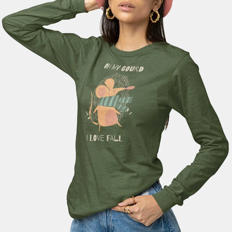 Oh My Gourd, I Love Fall - Adult Unisex Long Sleeve Tee