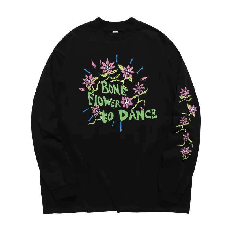 Cropped HoodiesUrban Bone Flower Sweatshirt