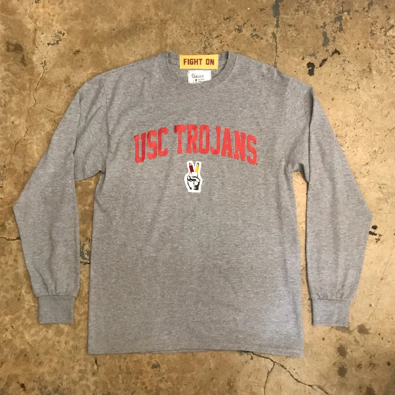 ONE OF ONE HEATHER GREY USC LONG SLEEVE