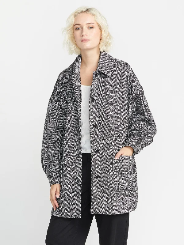 Fringed OvercoatsBeegy Coat - HEATHER GREY