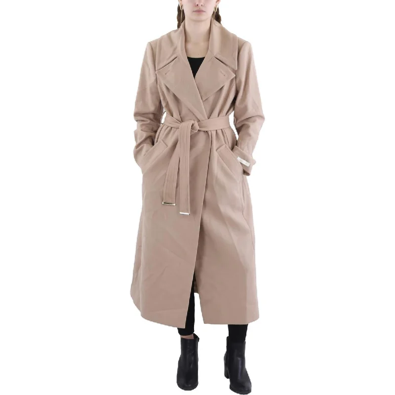 Running OvercoatsWomens Wool Blend Belted Long Coat