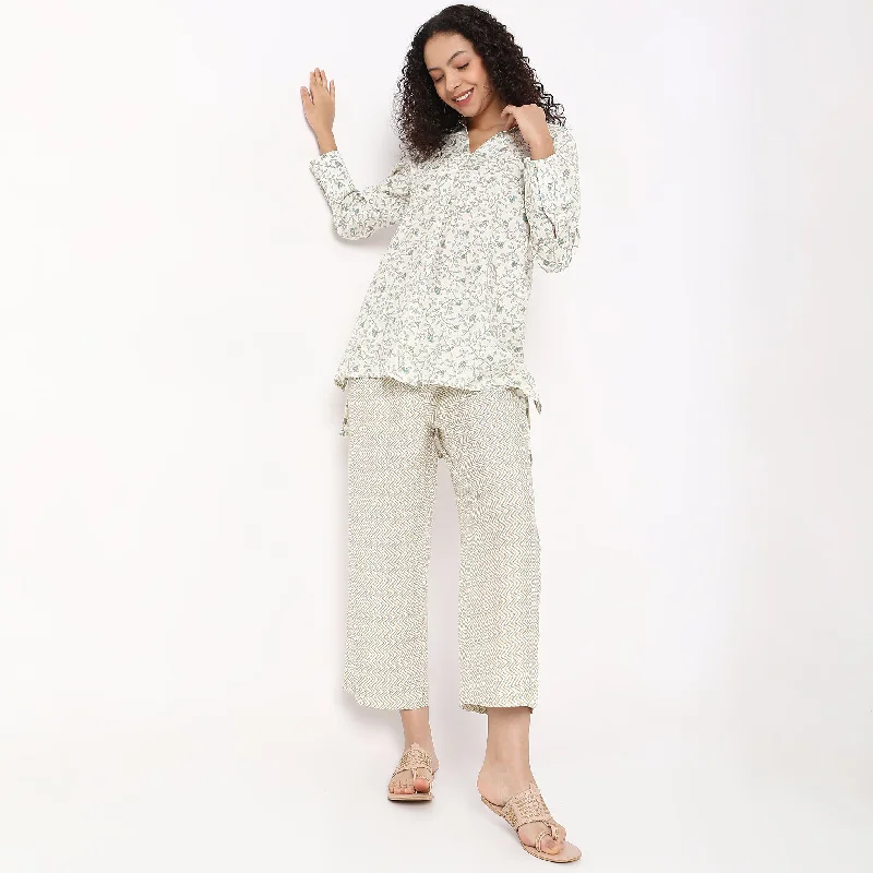 Straight Fit Printed Tunic with Pant Set