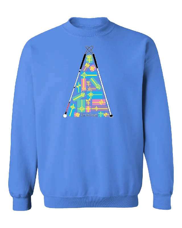 Zip-Up HoodiesChristmas Tree of Gifts Sweatshirt - Carolina Blue