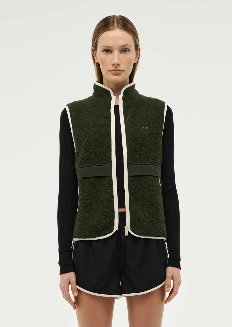 Women's P.E Nation Khaki Technique Gilet