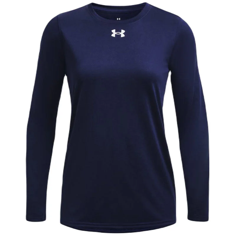 Under Armour Women's Midnight Navy/White Team Tech Long Sleeve