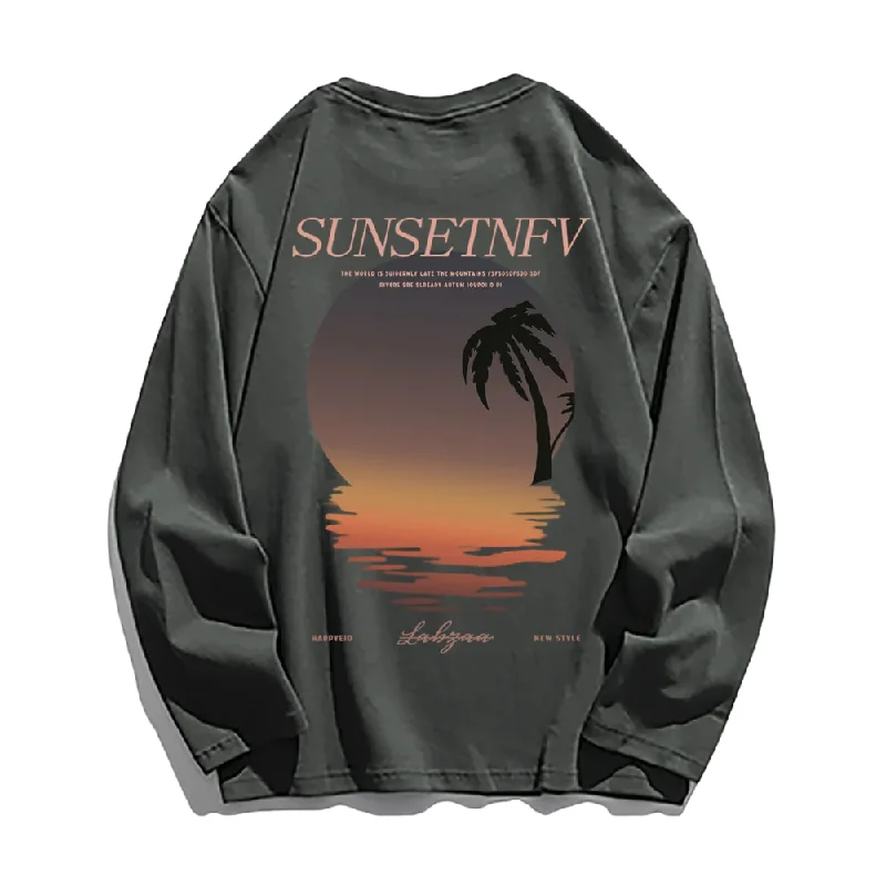 Casual Sunset Long Sleeve Shirt