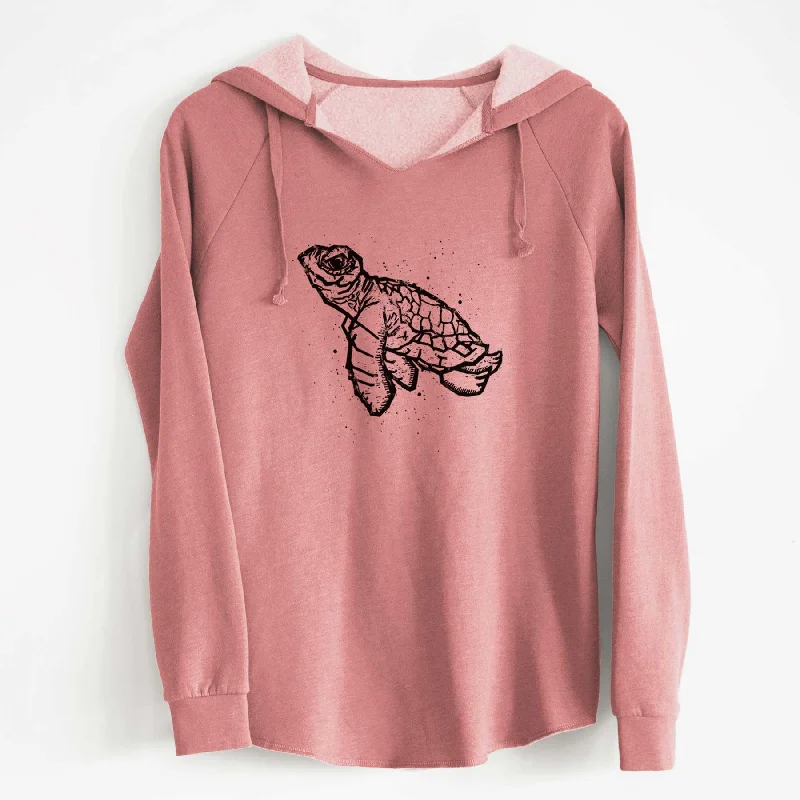 Embroidered SweatshirtsBaby Sea Turtle - Cali Wave Hooded Sweatshirt