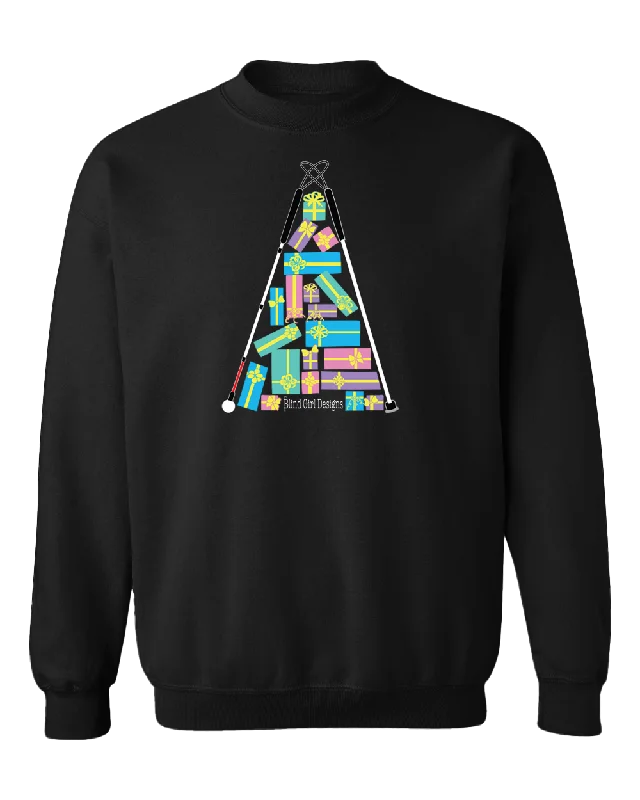 Glitter SweatshirtsChristmas Tree of Gifts Sweatshirt - Black