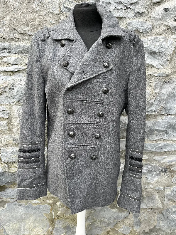 Retro OvercoatsGrey military coat uk 10