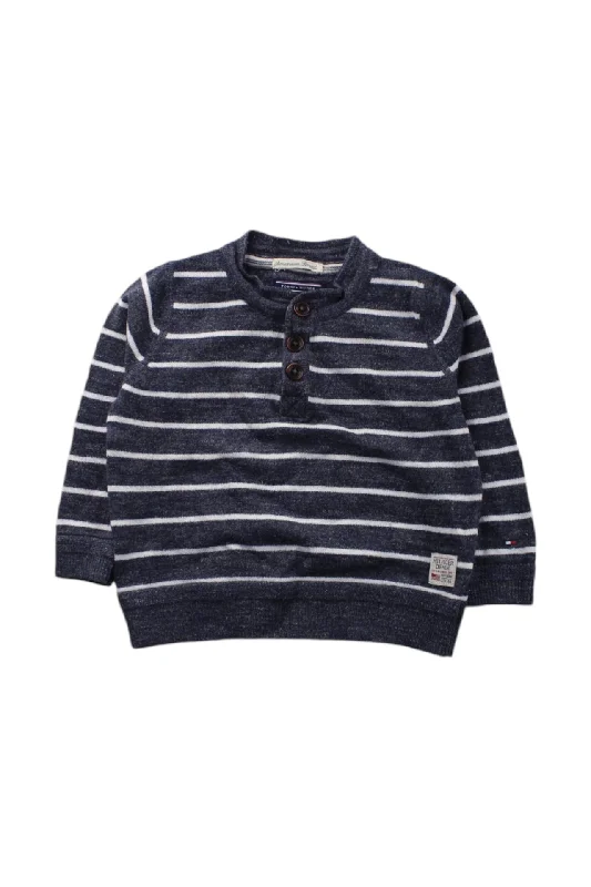 Sports Team HoodiesTommy Hilfiger Striped Buttoned Sweatshirt 6-12M