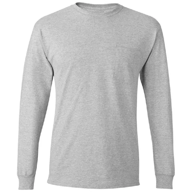 Mens Tall Long Sleeve Essential T-Shirt with Pocket