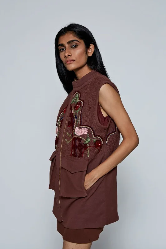 RASHA Hand-Embroidered Vest