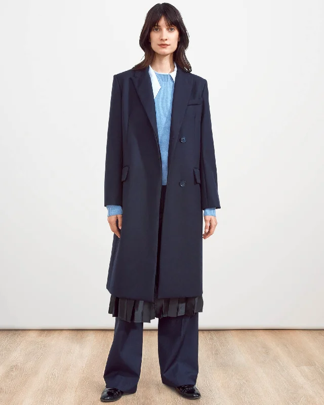 Retro OvercoatsGramercy Pleated Coat