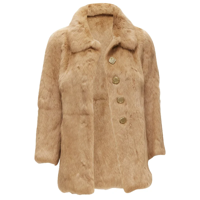 Military OvercoatsAPC genuine fur buttons winter coat