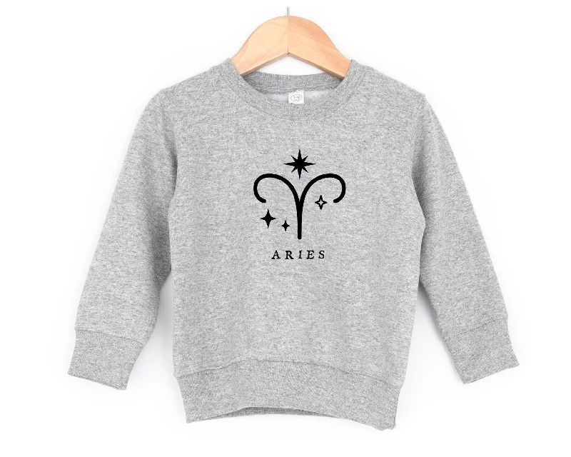 Layered SweatshirtsAries zodiac sign-- kids sweatshirt