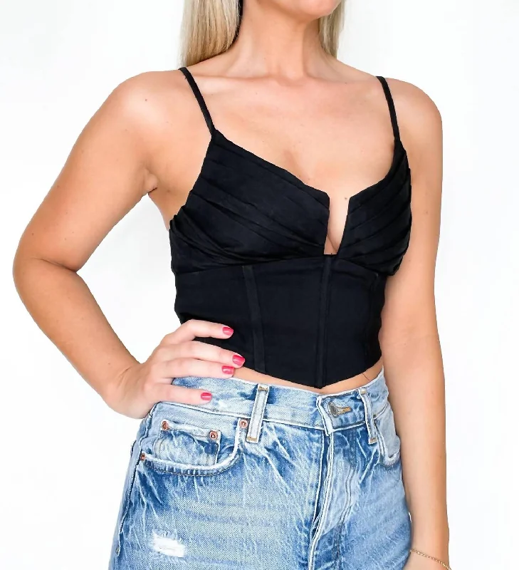 Corset Top In Black