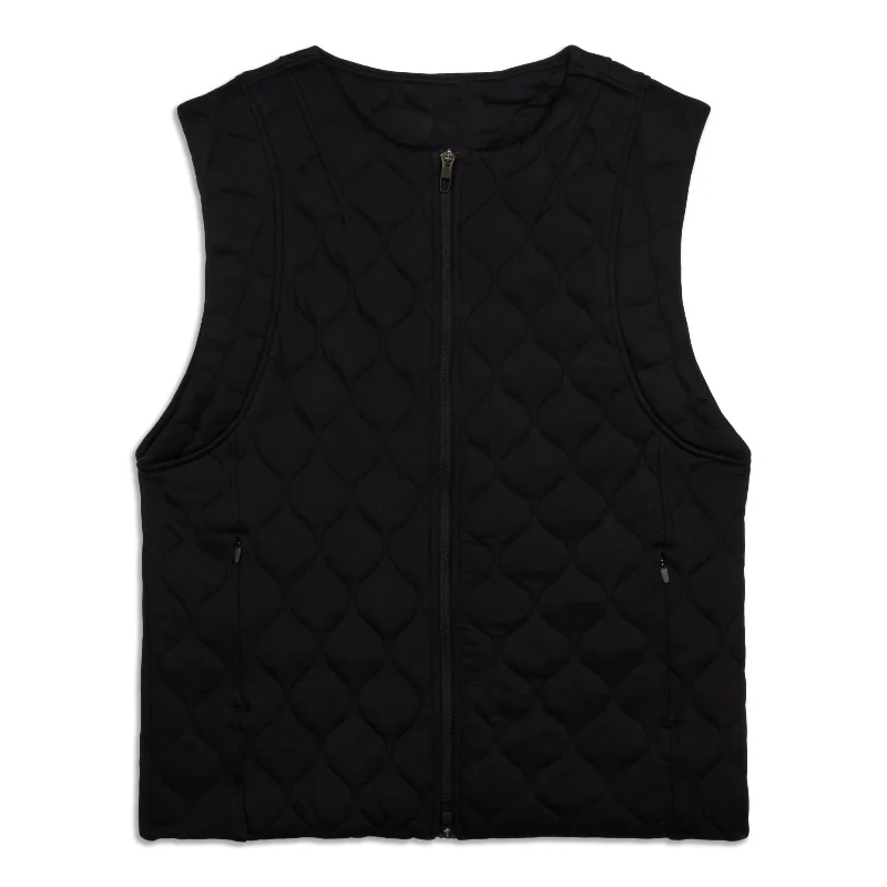 Cap-Sleeve Quilted Vest - Resale