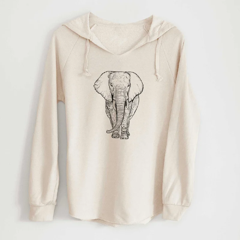 Retro HoodiesLoxodonta africana - African Elephant - Cali Wave Hooded Sweatshirt