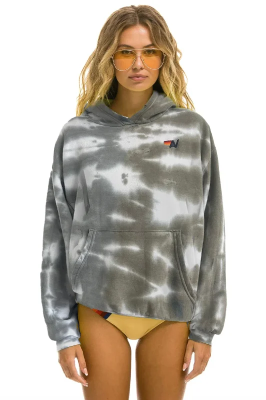 Distressed HoodiesAVIATOR NATION HAND DYED PULLOVER HOODIE RELAXED - TIE DYE GREY // OLIVE