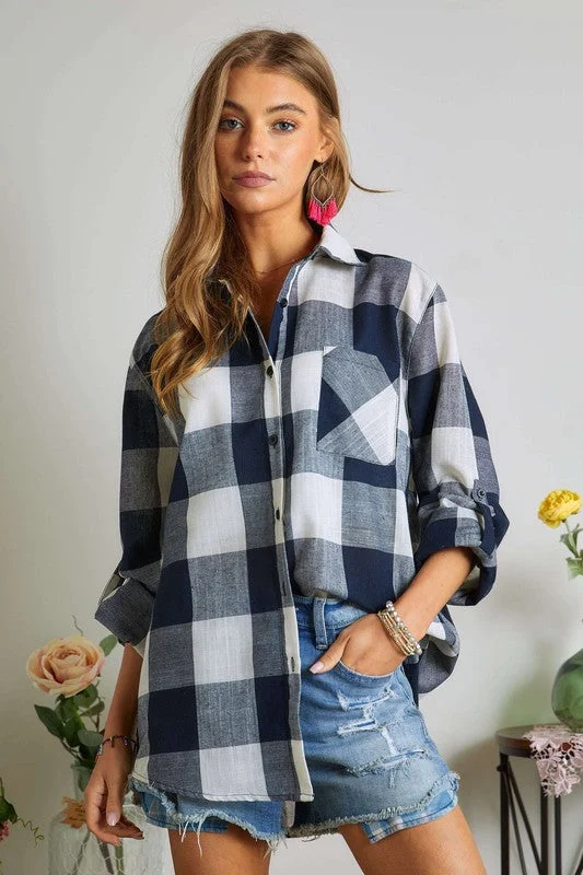 Button Down Plaid Shirt