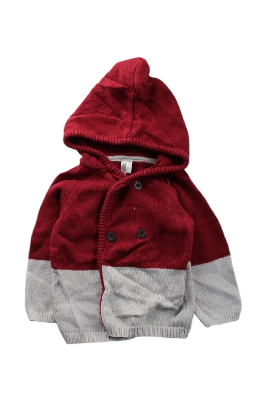 Bamboo Fiber SweatshirtsOrchestra Hooded Buttoned Cardigan 3-6M