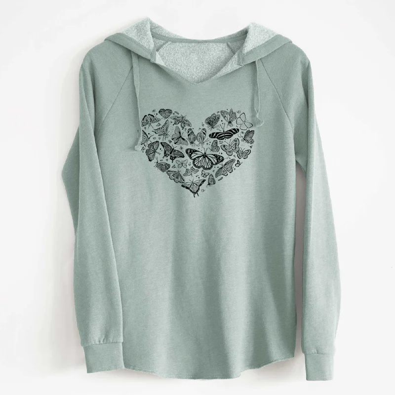 Beaded SweatshirtsHeart Full of Butterflies - Cali Wave Hooded Sweatshirt