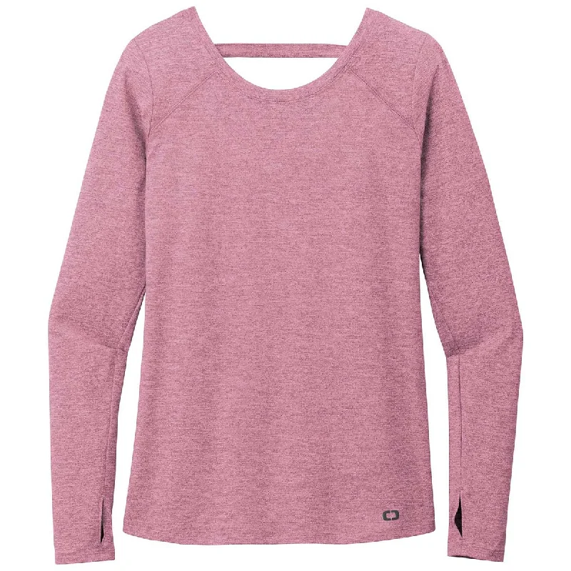 OGIO Women's Lilac Heather Endurance Force Long Sleeve Tee