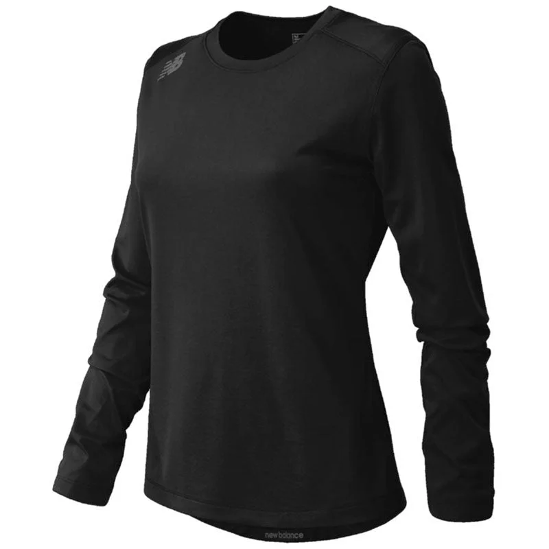 New Balance Women's Team Black Long Sleeve Tech Tee