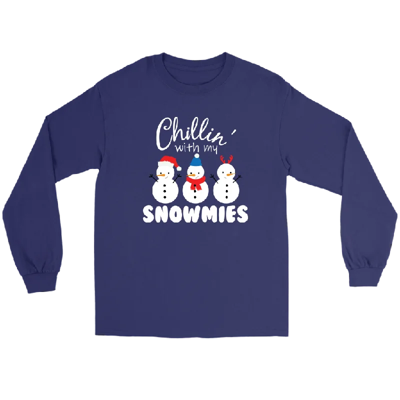 Chillin with My SNOWMIES Long Sleeve Unisex T-Shirt