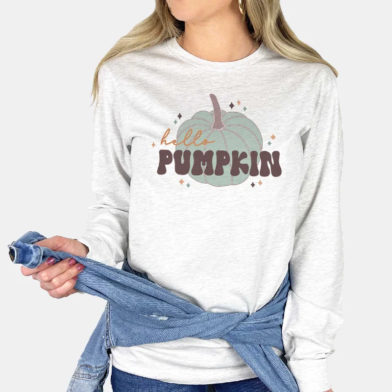 Hello Pumpkin - Adult Unisex Long Sleeve Tee