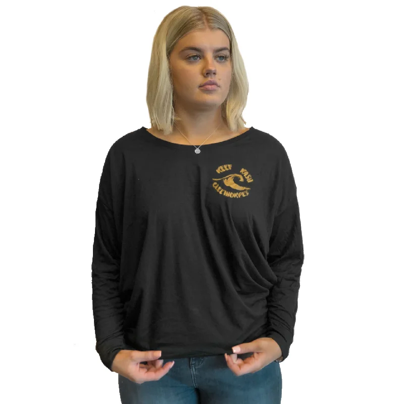 Reef Rash Ladies Long Sleeved "Waves" Cleethorpes T-Shirt