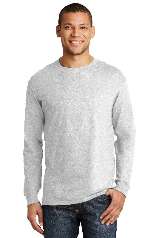 Hanes Beefy-T - 100% Cotton Long Sleeve T-Shirt. 5186