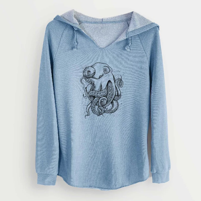 Cashmere HoodiesOctopus Vulgaris - Common Octopus - Cali Wave Hooded Sweatshirt