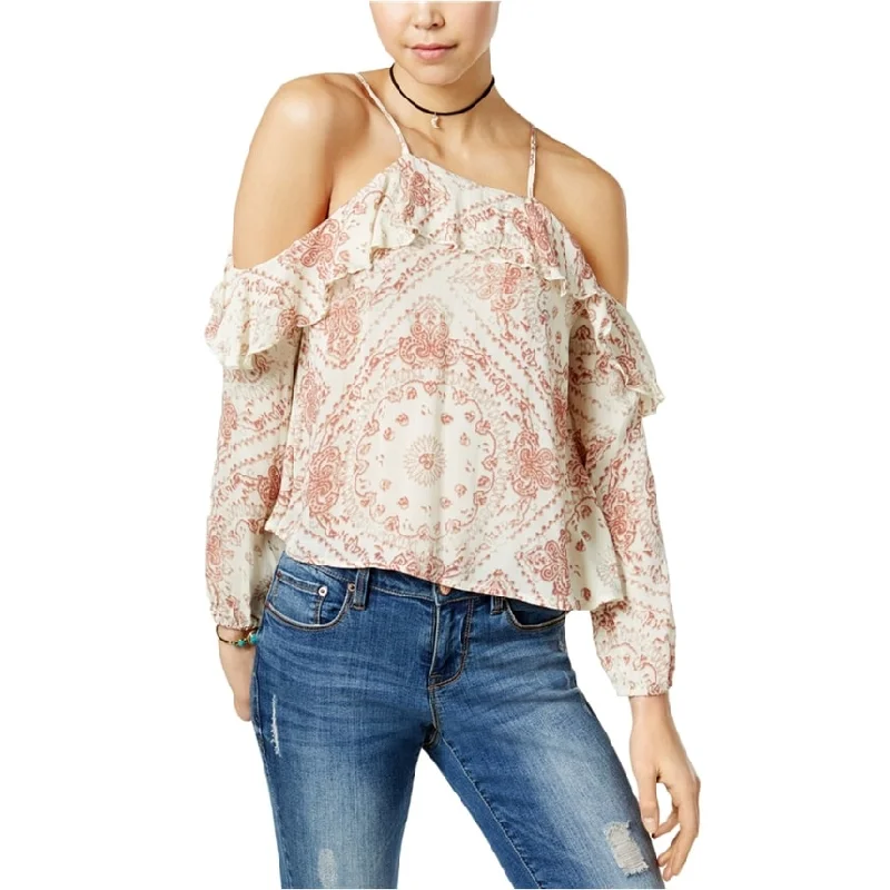 Artist ShirtsAmerican Rag Womens Ruffled Knit Blouse